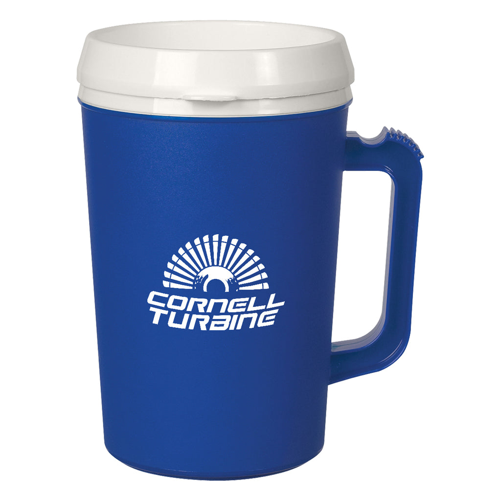 Thermo Insulated Mug, 34 oz - Blue - Silskcreen