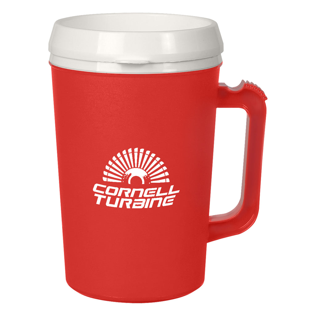 Thermo Insulated Mug, 34 oz - Red - Silskcreen