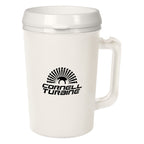 Thermo Insulated Mug, 34 oz - White - Silskcreen
