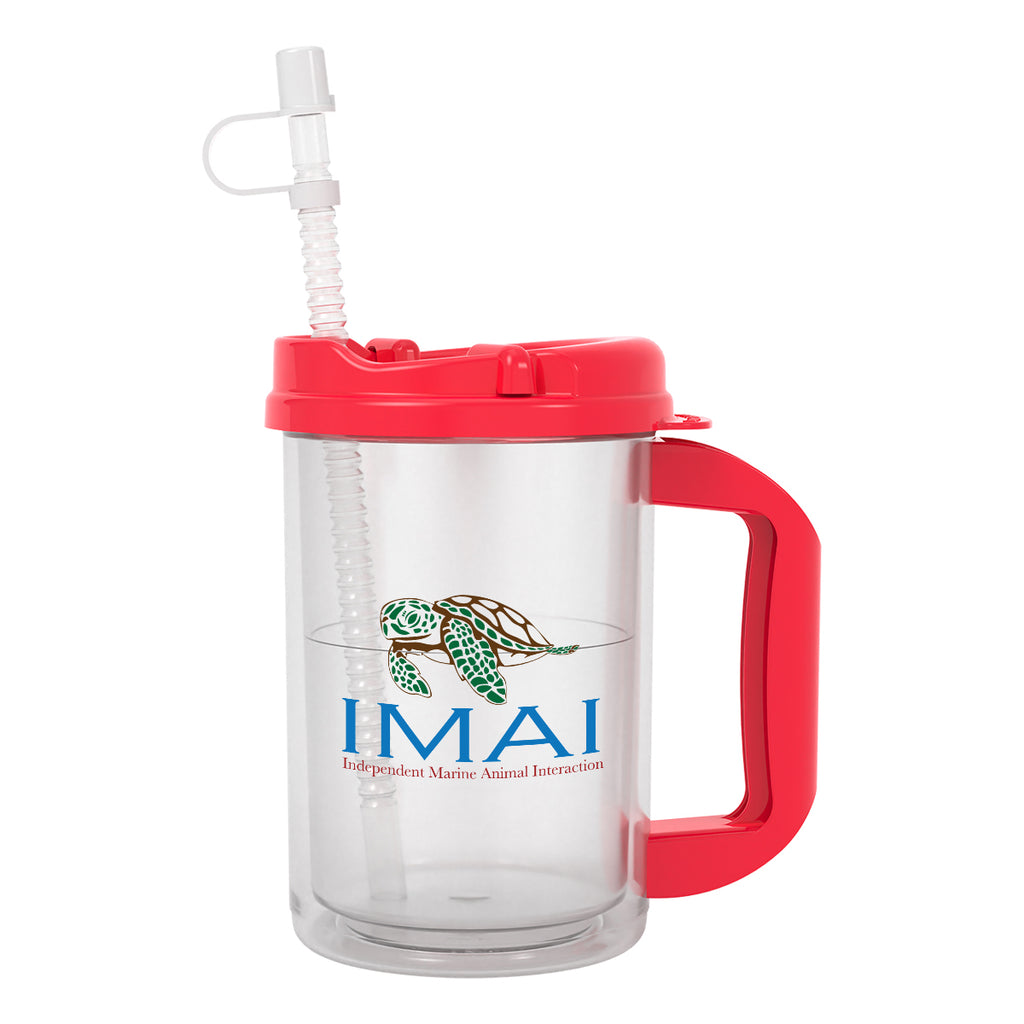Thermo Mug, 20 oz - Red - Full Color