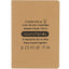 Thin Ruled Notebook with Paper Cover, 5 x 7 Inches - Natural - Front
