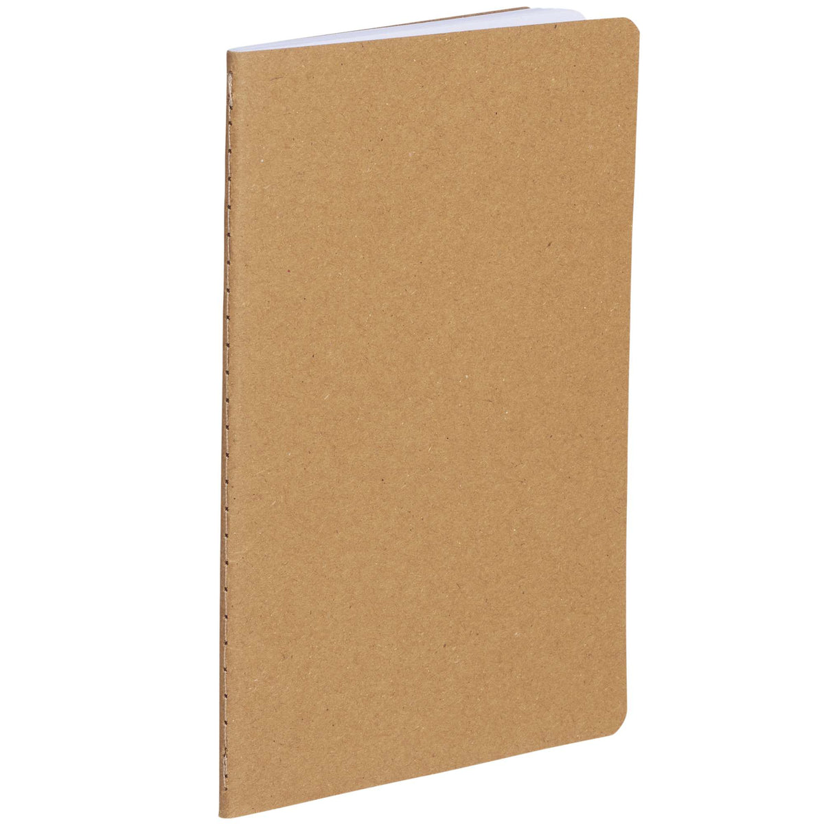 Thin Ruled Notebook with Paper Cover, 5 x 7 Inches - Natural - Right Angle