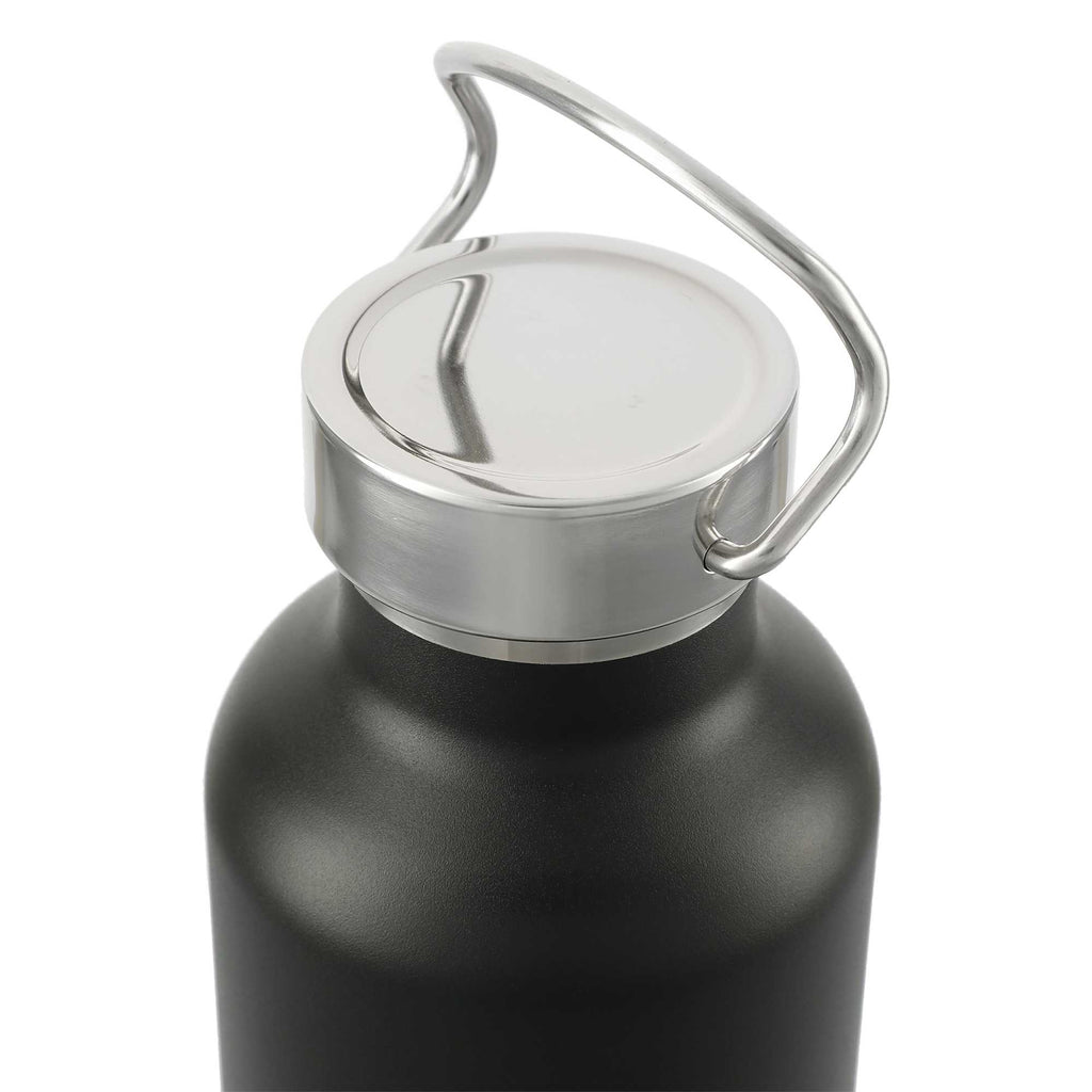 Thor Copper Insulated Bottle, 32 oz Laser Engraving - Black - Top