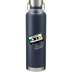 Thor Copper Insulated Bottle, 32 oz Laser Engraving - Navy - Front