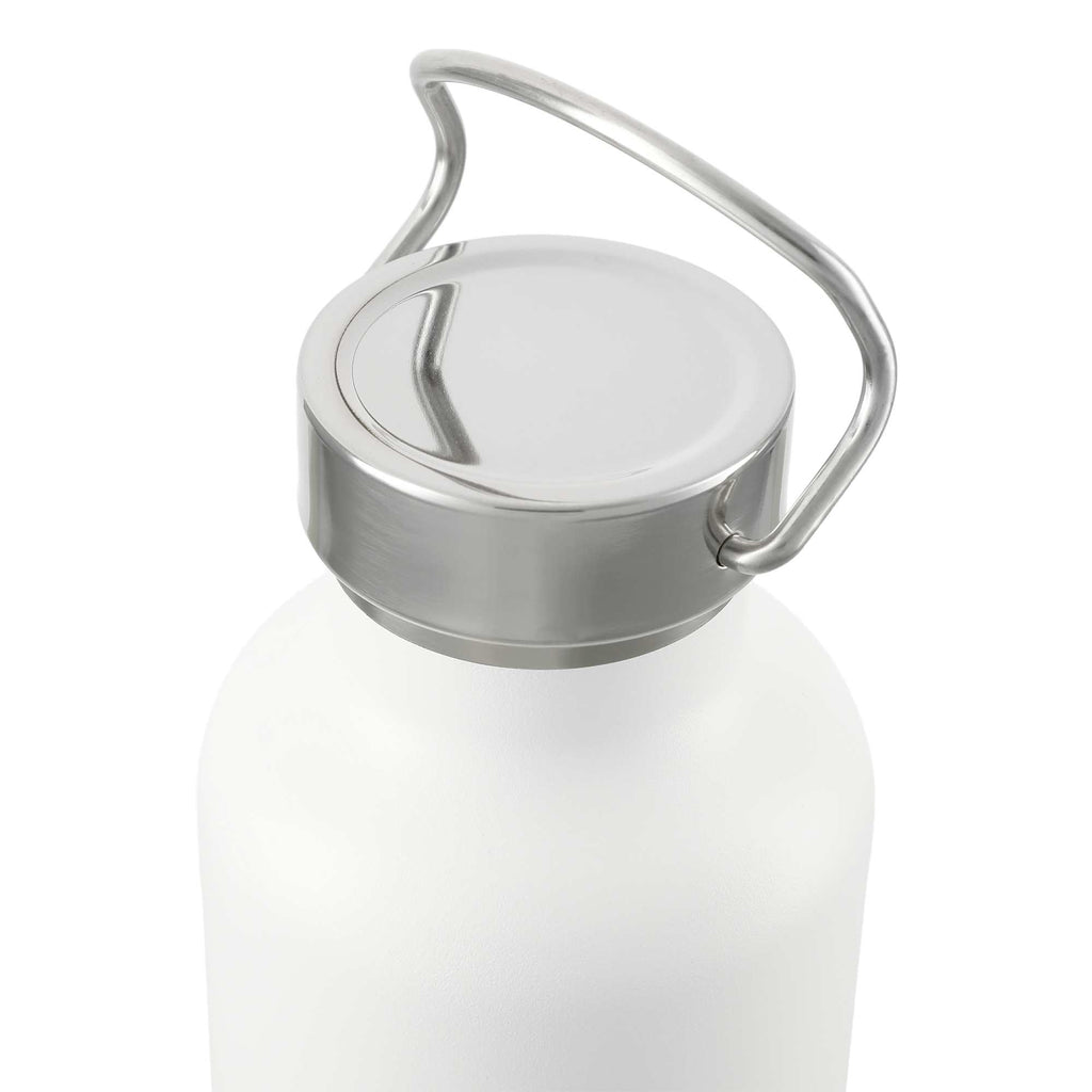 Thor Copper Insulated Bottle, 32 oz - White - Top