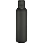 Thor Copper Insulated Bottle with Narrow Mouth, 17 oz - Black - Back