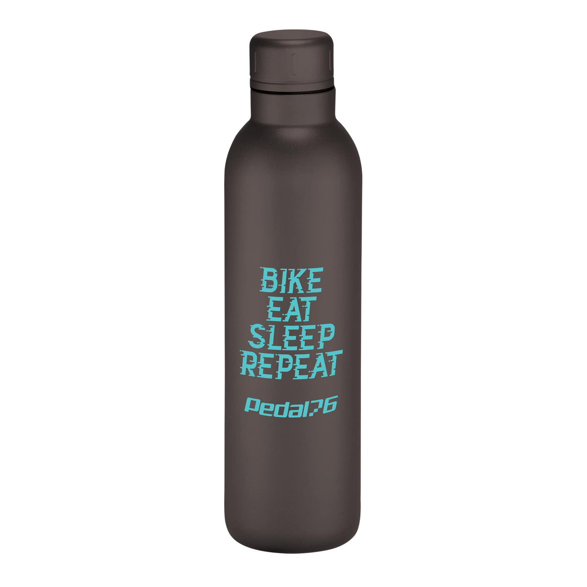Thor Copper Insulated Bottle with Narrow Mouth, 17 oz - Black - Front