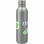 Thor Copper Insulated Bottle with Narrow Mouth, 17 oz - Gray - Back