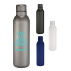 Thor Copper Insulated Bottle with Narrow Mouth, 17 oz - Gray - Front Group