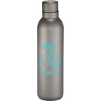 Thor Copper Insulated Bottle with Narrow Mouth, 17 oz Laser Engraving - Gray - Front 2
