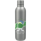 Thor Copper Insulated Bottle with Narrow Mouth, 17 oz Laser Engraving - Gray - Front 4