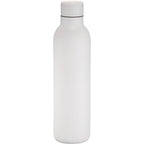 Thor Copper Insulated Bottle with Narrow Mouth, 17 oz Laser Engraving - White - Back
