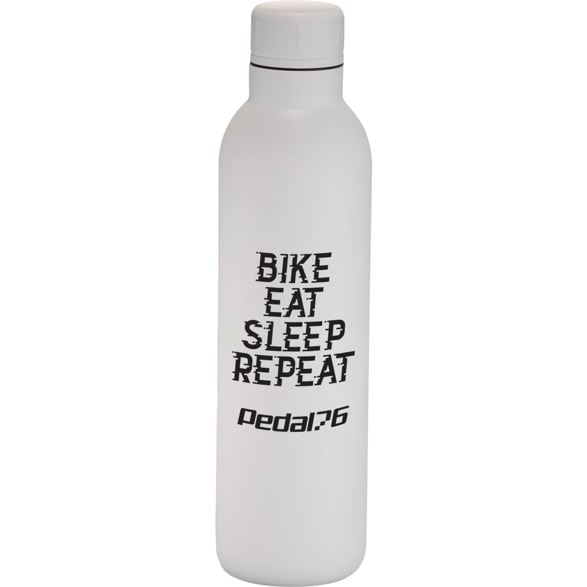 Thor Copper Insulated Bottle with Narrow Mouth, 17 oz Laser Engraving - White - Front 2
