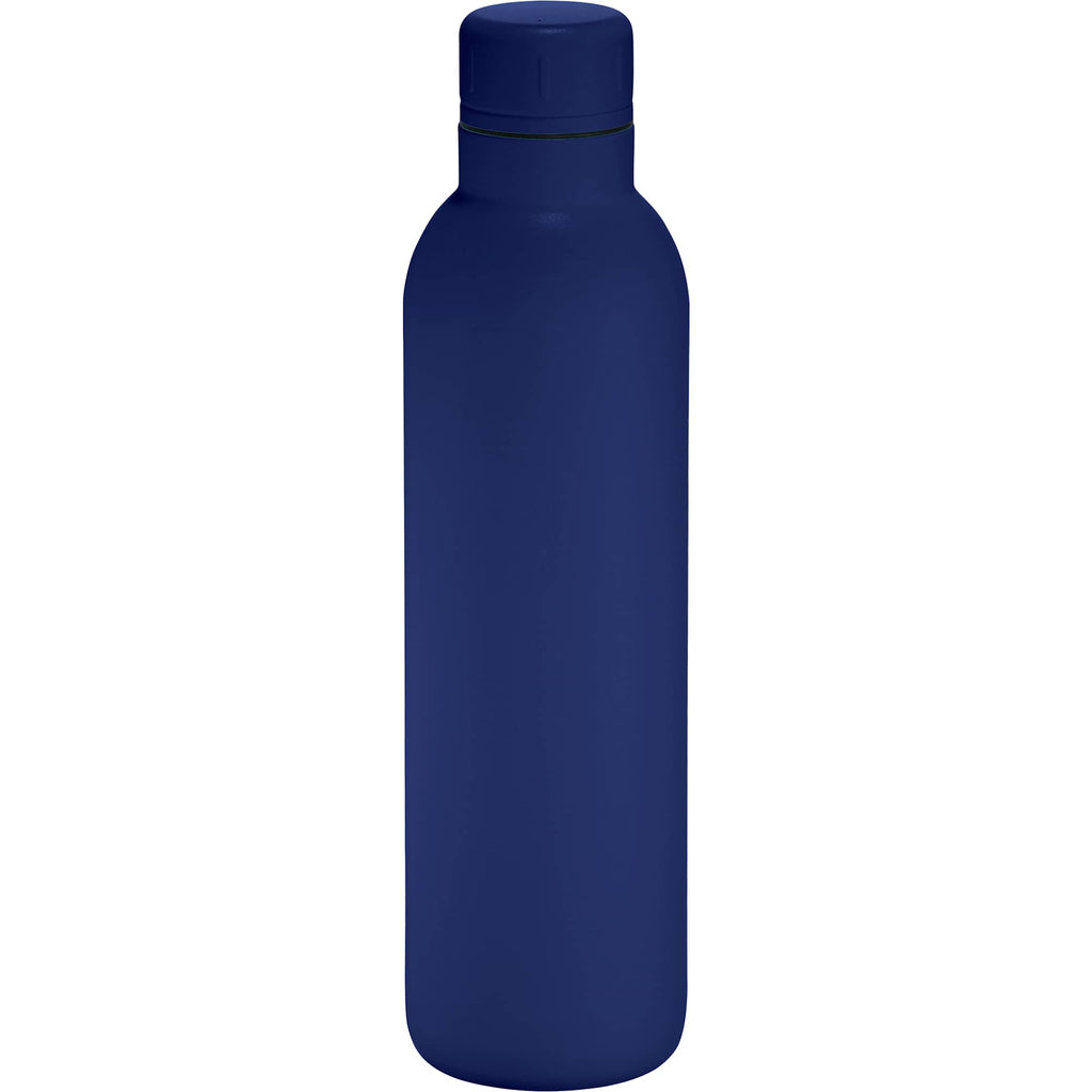 Thor Copper Insulated Bottle with Narrow Mouth, 17 oz - Navy - Back