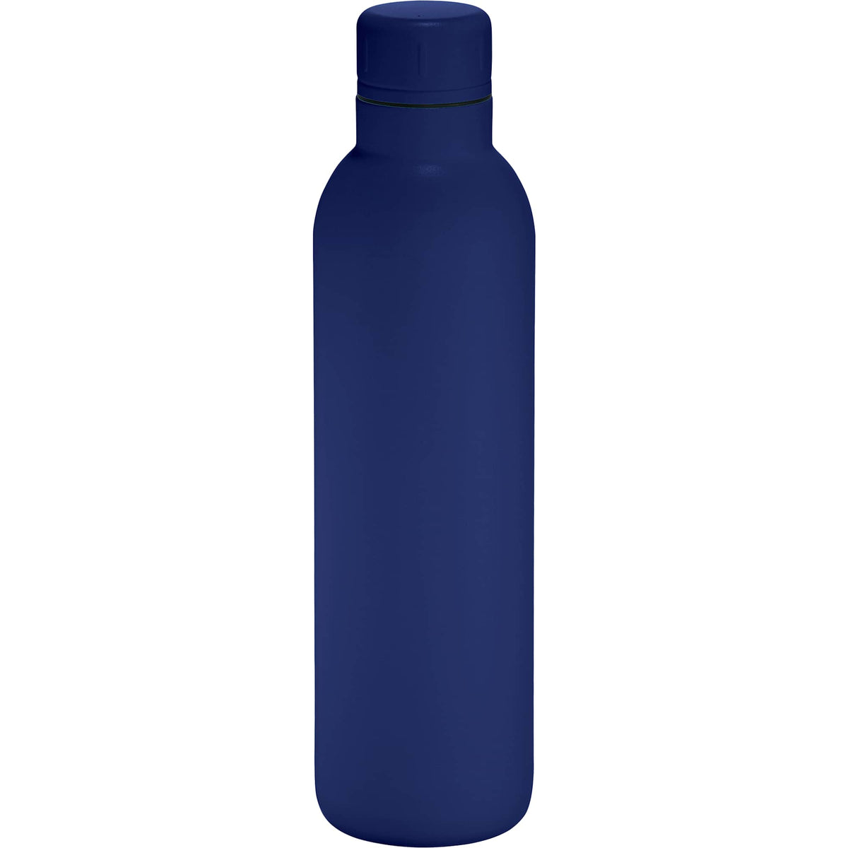 Thor Copper Insulated Bottle with Narrow Mouth, 17 oz - Navy - Back