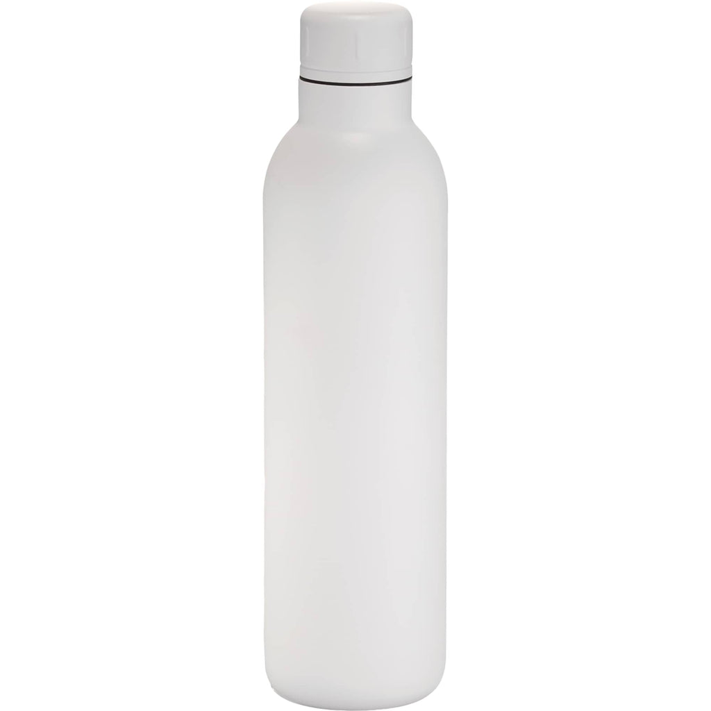 Thor Copper Insulated Bottle with Narrow Mouth, 17 oz - White - Back