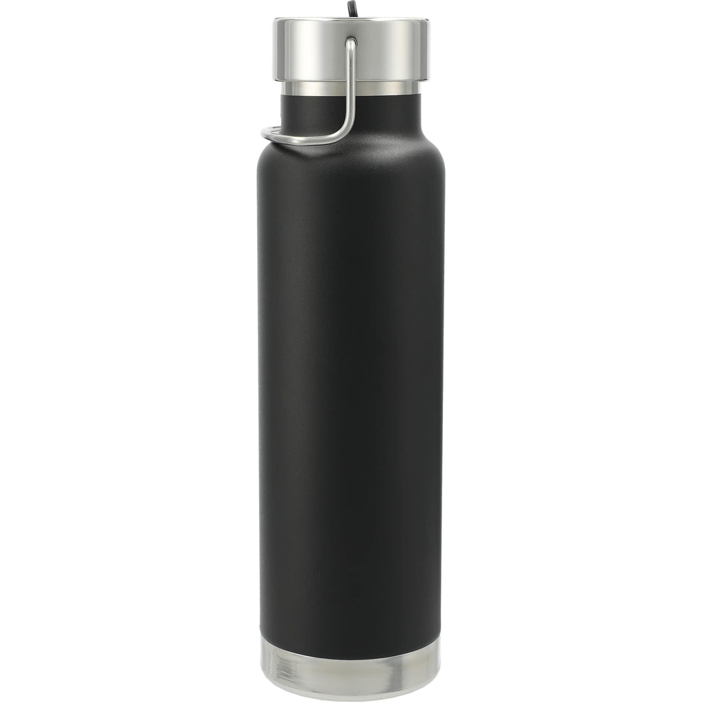 Thor Copper Insulated Bottle with Straw Lid, 25 oz - Black - Back