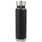 Thor Copper Insulated Bottle with Straw Lid, 25 oz Full Color - Black - Back