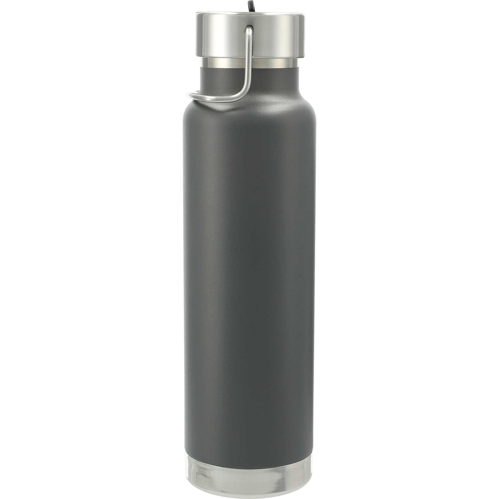 Thor Copper Insulated Bottle with Straw Lid, 25 oz - Gray - Back