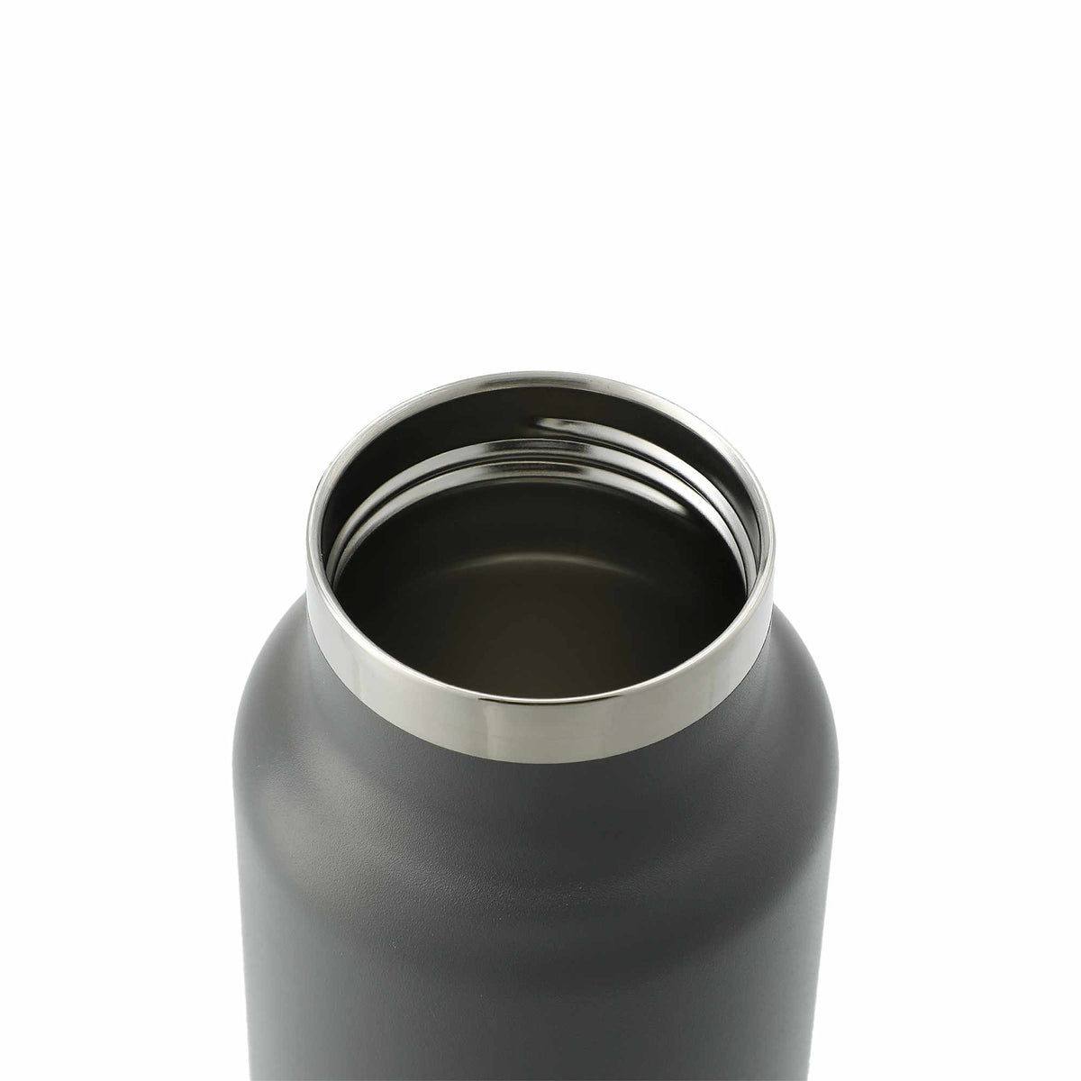 Thor Copper Insulated Bottle with Straw Lid, 25 oz - Gray - Left Angle 3