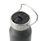 Thor Copper Insulated Bottle with Straw Lid, 25 oz - Gray - Left Angle
