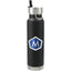 Thor Copper Insulated Bottle with Straw Lid, 25 oz Laser Engraving - Black - Front