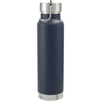 Thor Copper Insulated Bottle with Straw Lid, 25 oz - Navy - Back