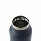 Thor Copper Insulated Bottle with Straw Lid, 25 oz - Navy - Left Angle 3