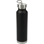 Thor Copper Insulated Water Bottle, 22 oz Full Color - Black - Back