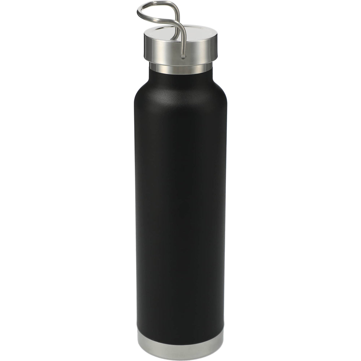 Thor Copper Insulated Water Bottle, 22 oz Full Color - Black - Back