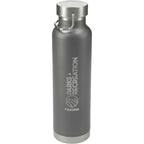 Thor Copper Insulated Water Bottle, 22 oz Full Color - Gray - Front 2