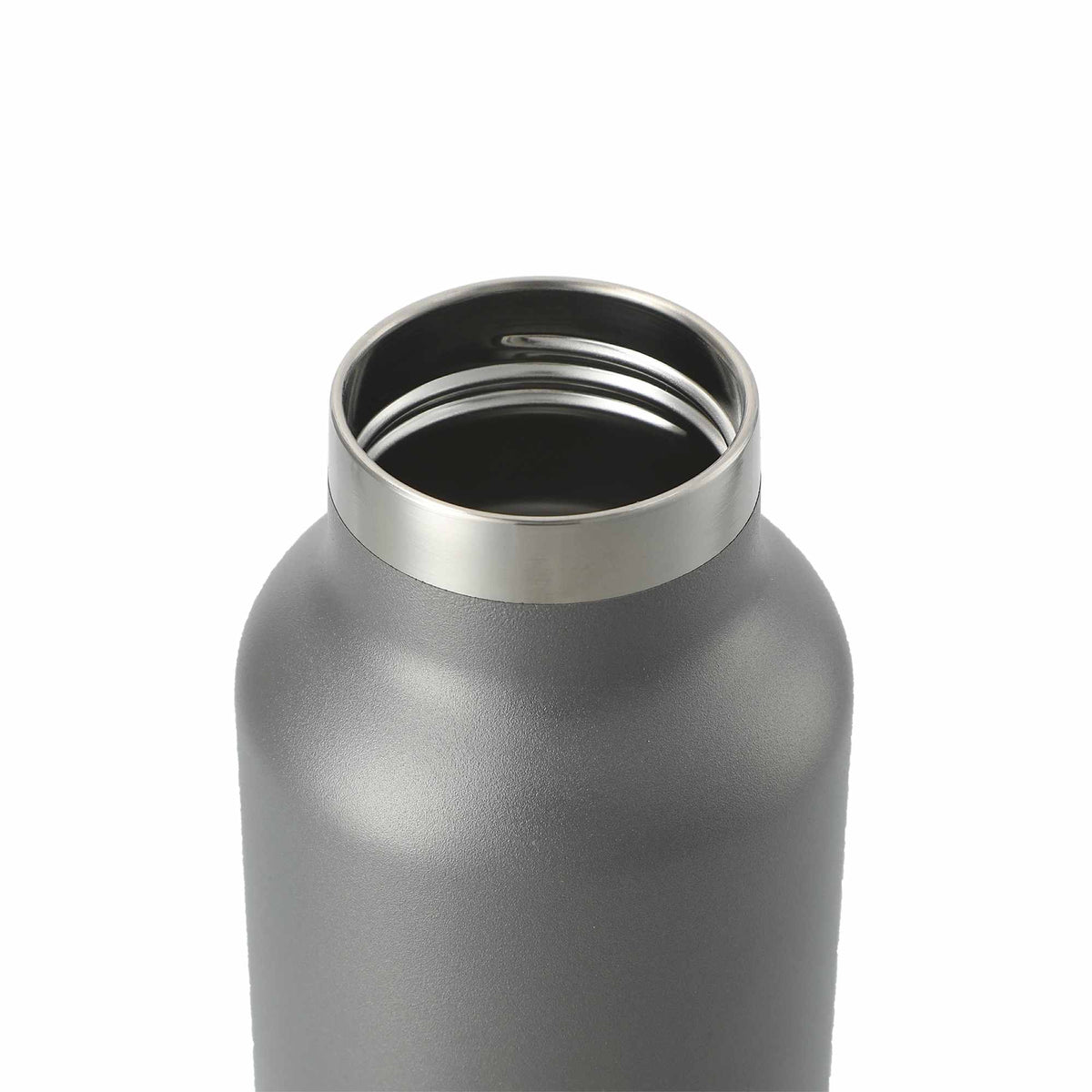 Thor Copper Insulated Water Bottle, 22 oz Full Color - Gray - Left Angle 2