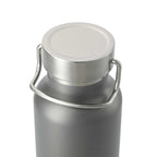 Thor Copper Insulated Water Bottle, 22 oz Full Color - Gray - Left Angle
