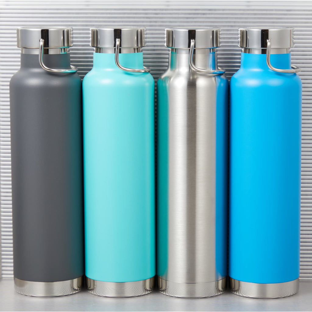 Thor Copper Insulated Water Bottle, 22 oz Full Color - Mint Green - Top