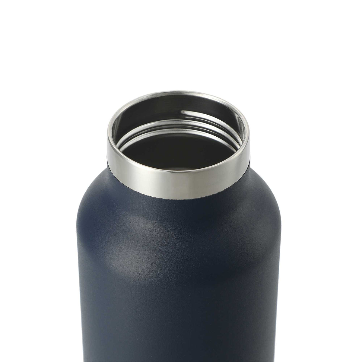 Thor Copper Insulated Water Bottle, 22 oz Full Color - Navy - Left Angle 2