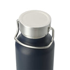 Thor Copper Insulated Water Bottle, 22 oz Full Color - Navy - Left Angle