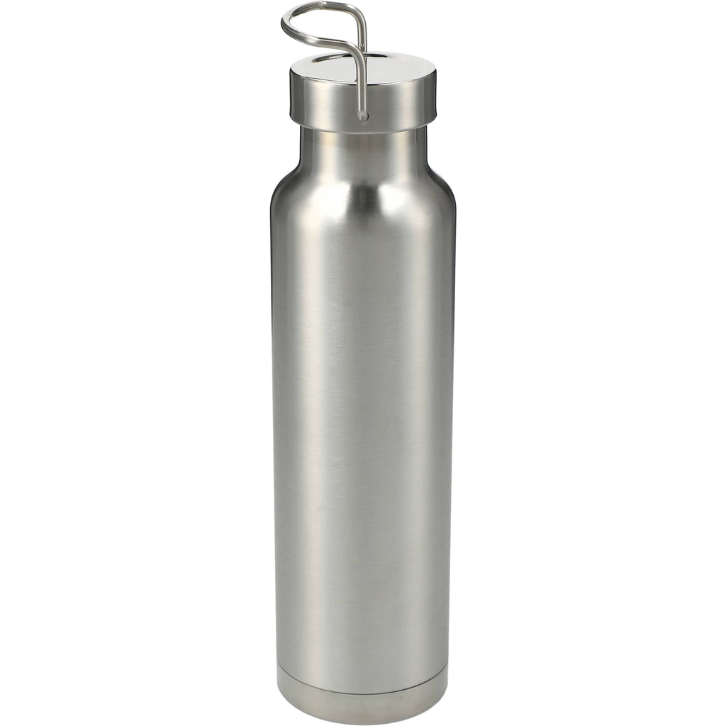 Thor Copper Insulated Water Bottle, 22 oz Full Color - Silver - Back