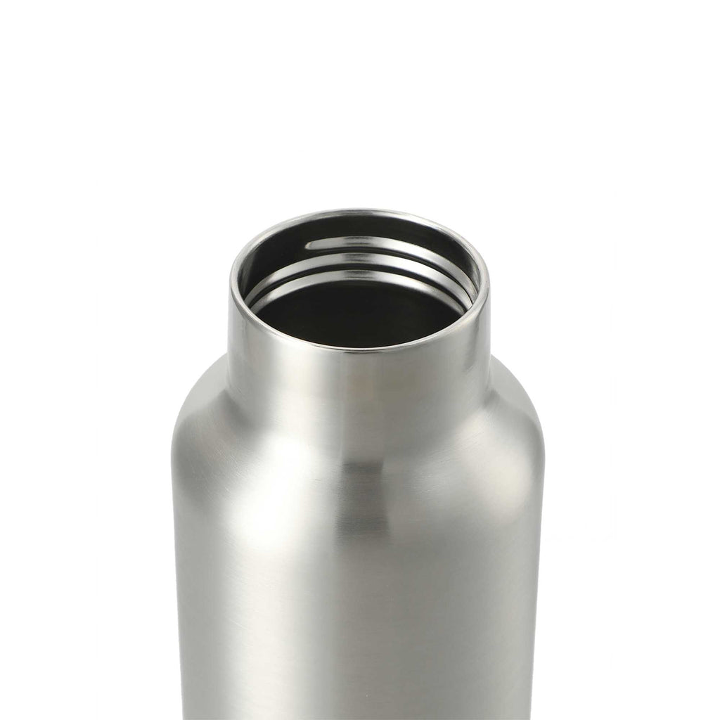 Thor Copper Insulated Water Bottle, 22 oz Full Color - Silver - Left Angle 2