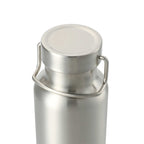 Thor Copper Insulated Water Bottle, 22 oz Full Color - Silver - Left Angle