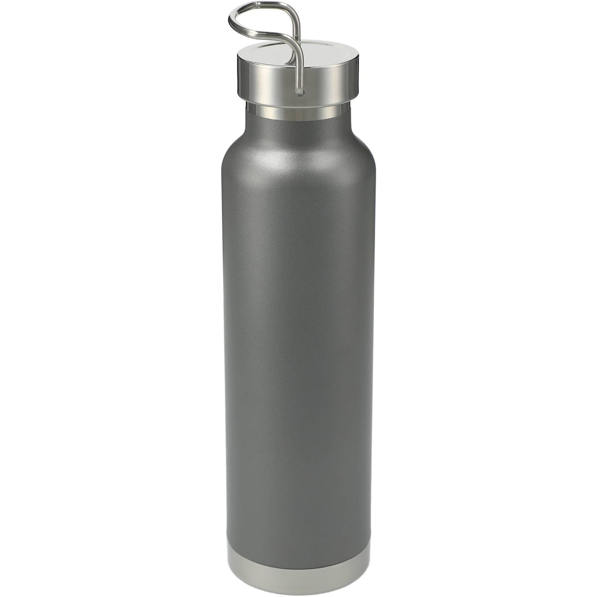 Thor Copper Insulated Water Bottle, 22 oz - Gray - Back