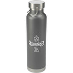 Thor Copper Insulated Water Bottle, 22 oz - Gray - Front