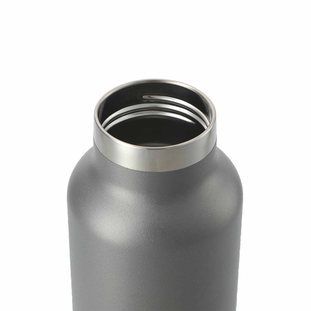 Thor Copper Insulated Water Bottle, 22 oz - Gray - Left Angle 2