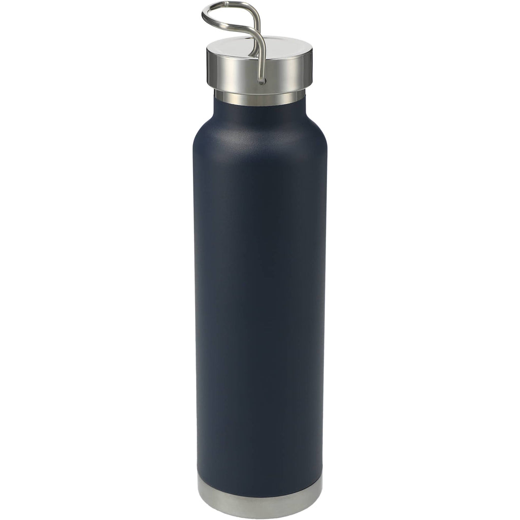 Thor Copper Insulated Water Bottle, 22 oz - Navy - Back