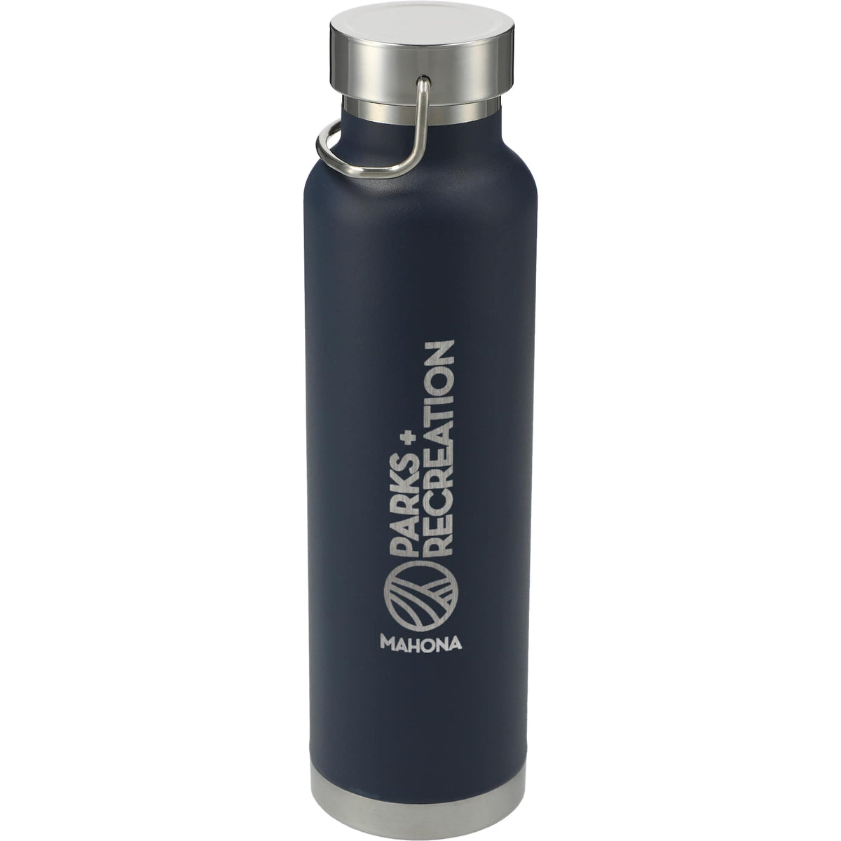 Thor Copper Insulated Water Bottle, 22 oz - Navy - Front