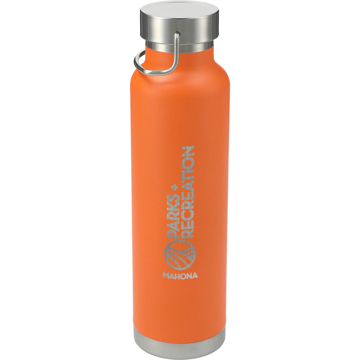 Thor Copper Insulated Water Bottle, 22 oz - Orange - Front