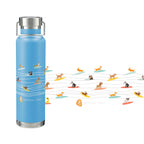 Thor Copper Insulated Water Bottle, 22 oz - Process Blue - Front 2