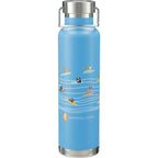 Thor Copper Insulated Water Bottle, 22 oz - Process Blue - Front