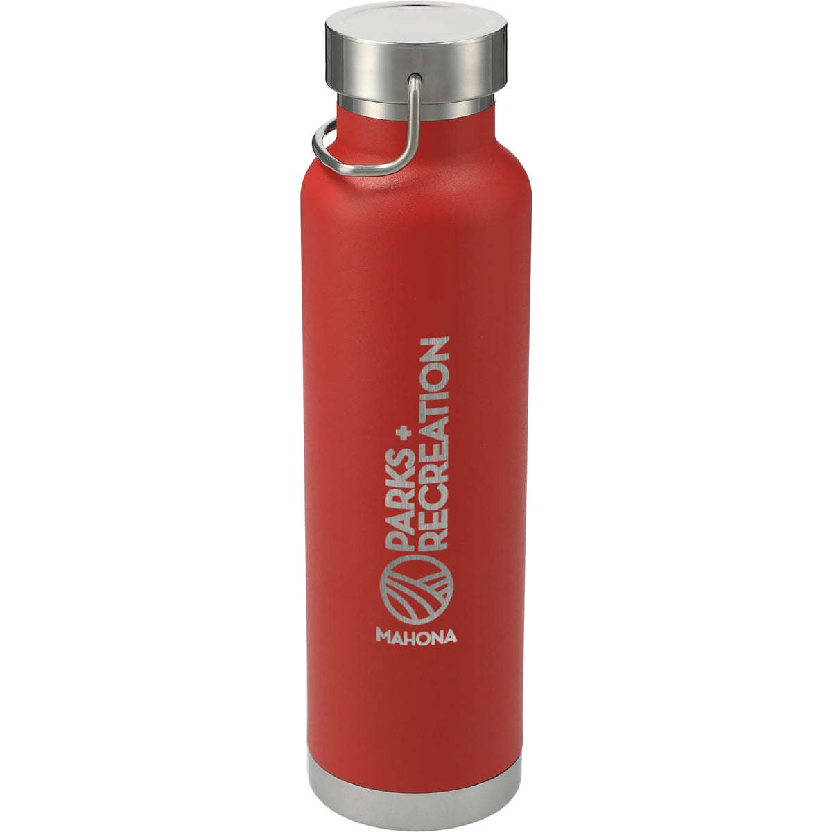 Thor Copper Insulated Water Bottle, 22 oz - Red - Front 2