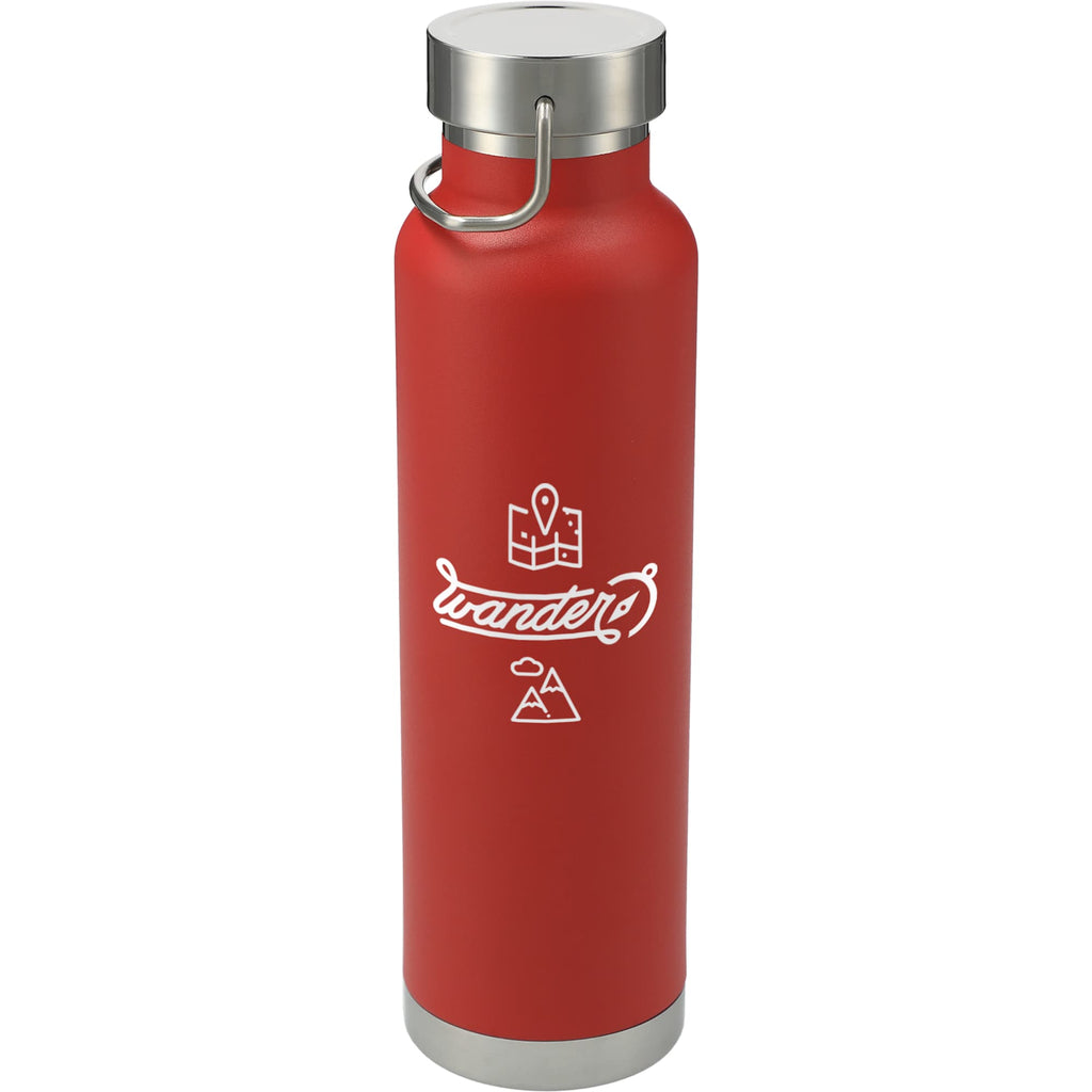 Thor Copper Insulated Water Bottle, 22 oz - Red - Front