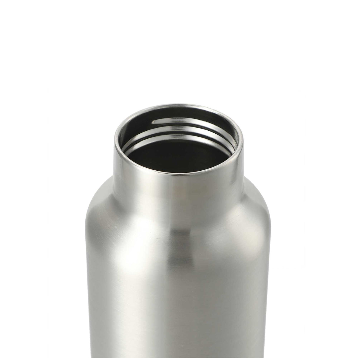 Thor Copper Insulated Water Bottle, 22 oz - Silver - Left Angle 2